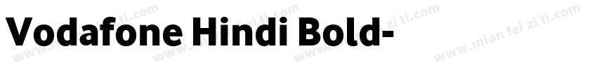 Vodafone Hindi Bold字体转换